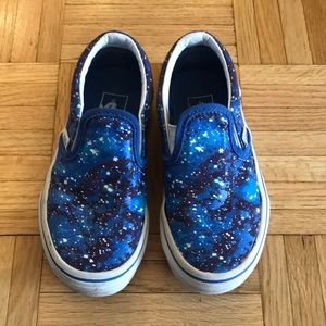 vans slip on glow in the dark galactic glow shoe